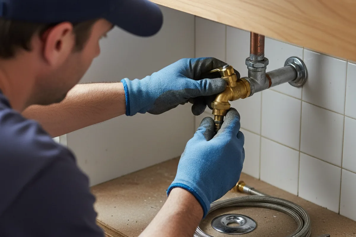 Shutoff valve and fitting work during Emergency Plumbing in Boxborough